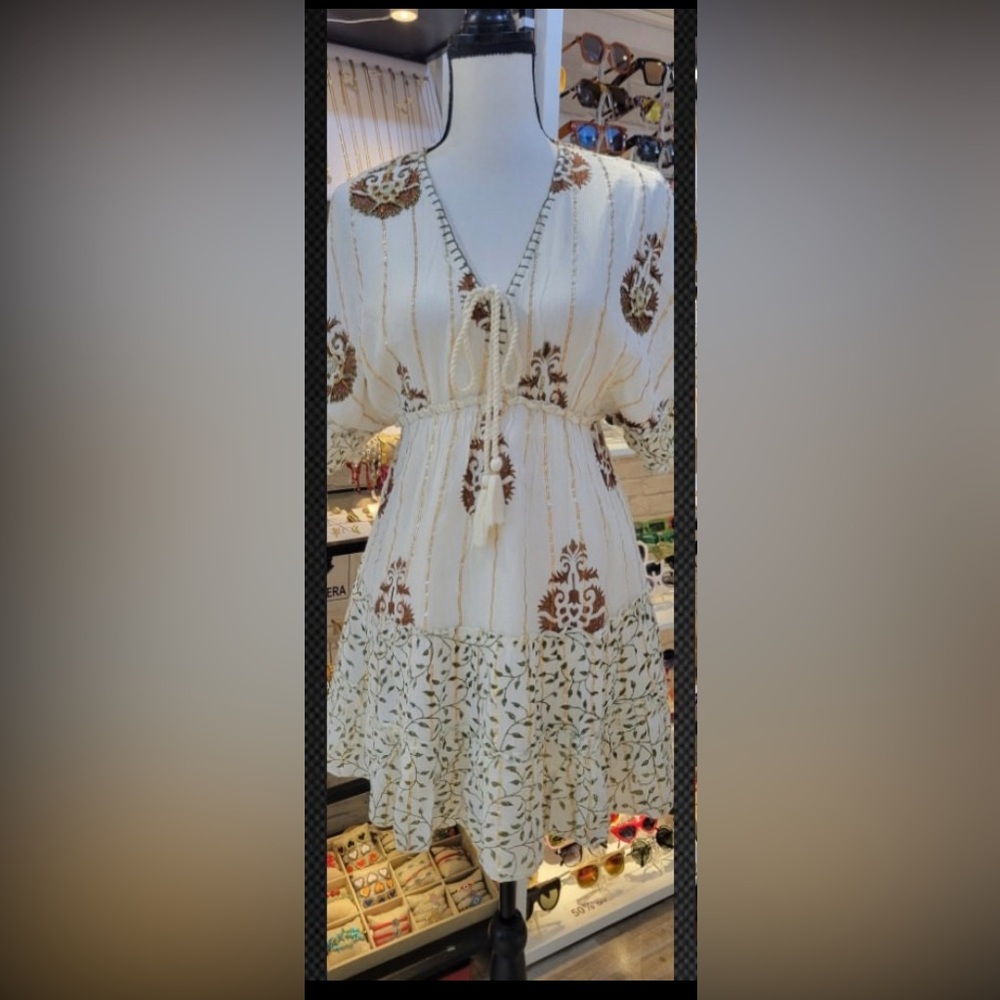 NWT Zury Bohemian tassel dress